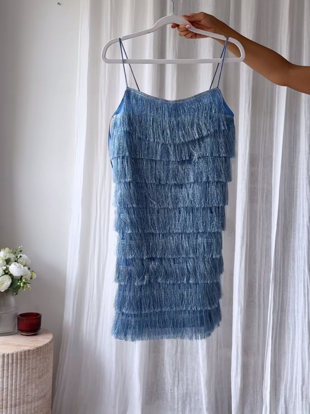 Zara Fringed Mini Dress - Picture 14 of 16